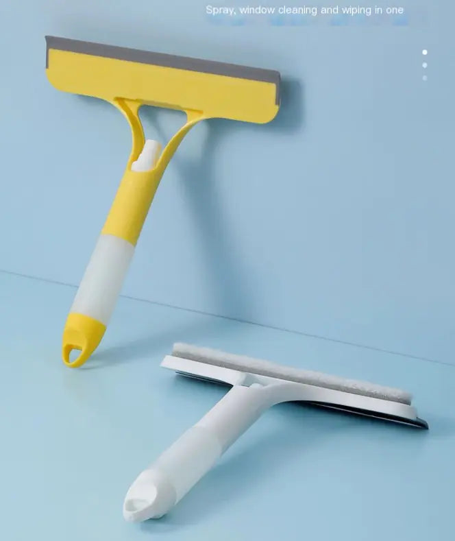 3 in 1 Window Cleaning Scraper with Spray