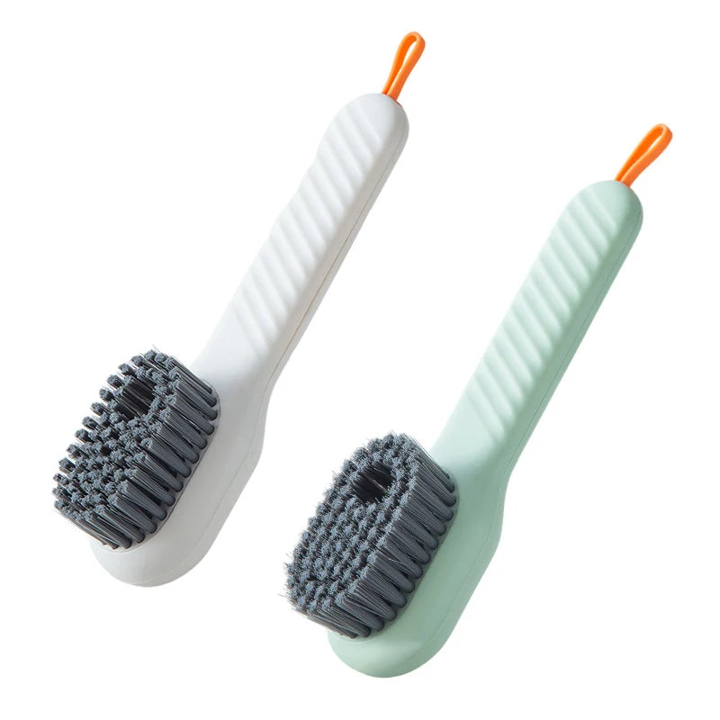 Soft-Bristled Cleaning Brush for Use with Cleaning Liquid