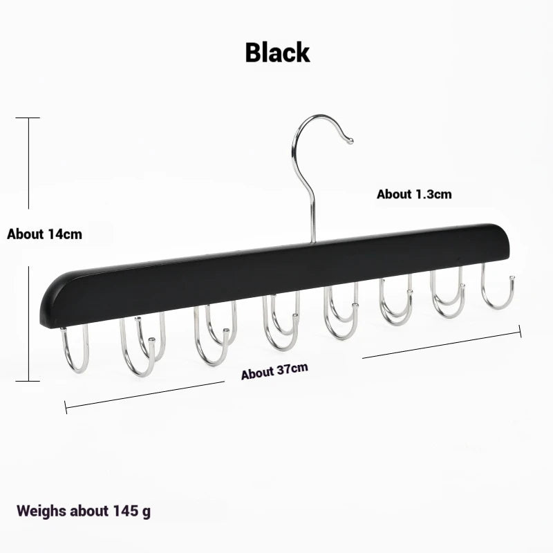Wooden Belt Rack Storage Hangers