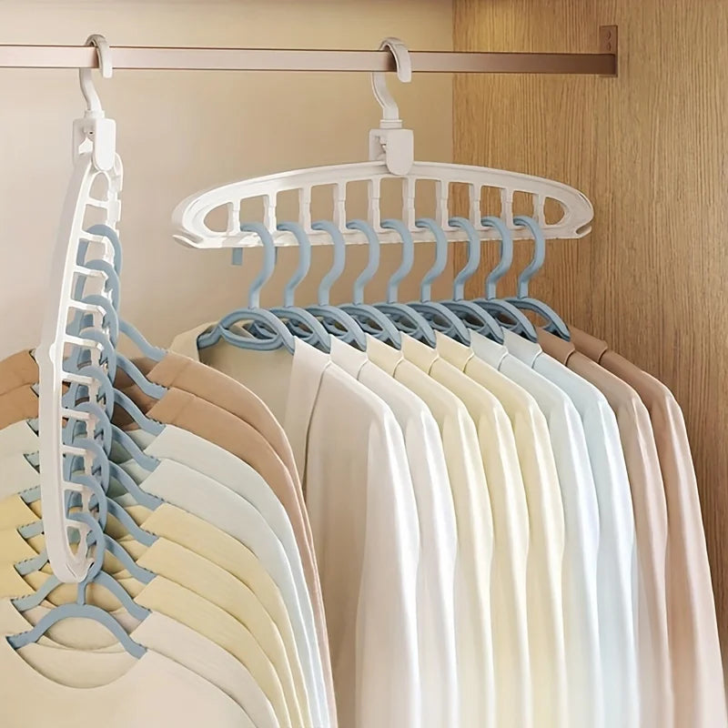 Folding Multi-Hole Clothes Hanger