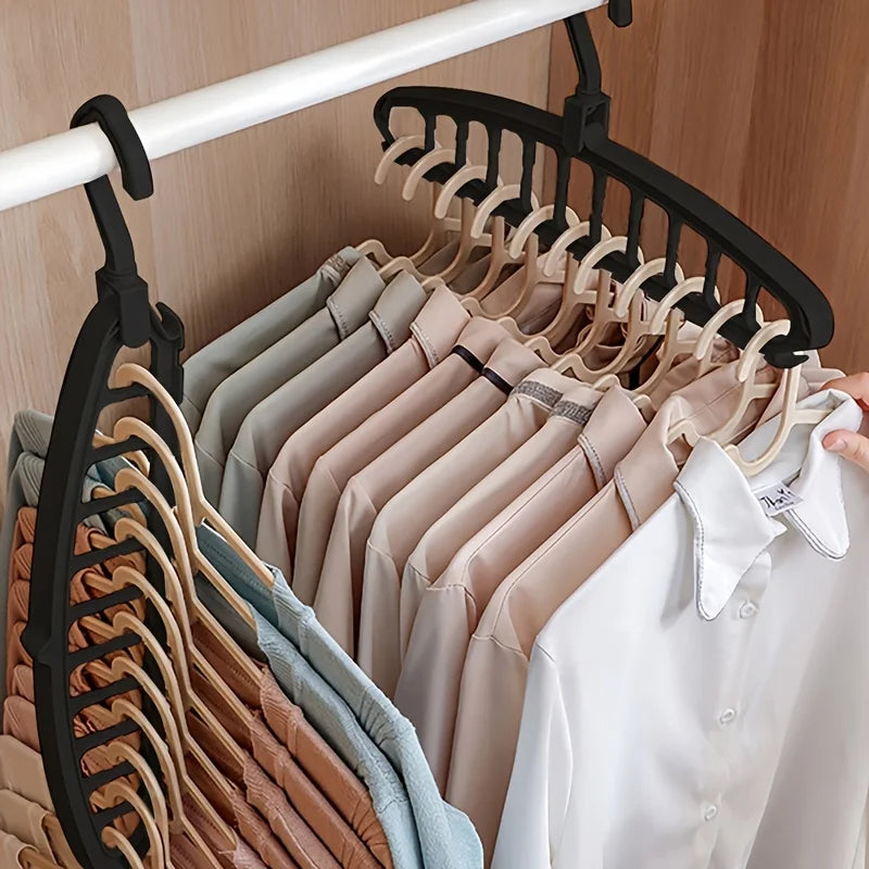 Folding Multi-Hole Clothes Hanger