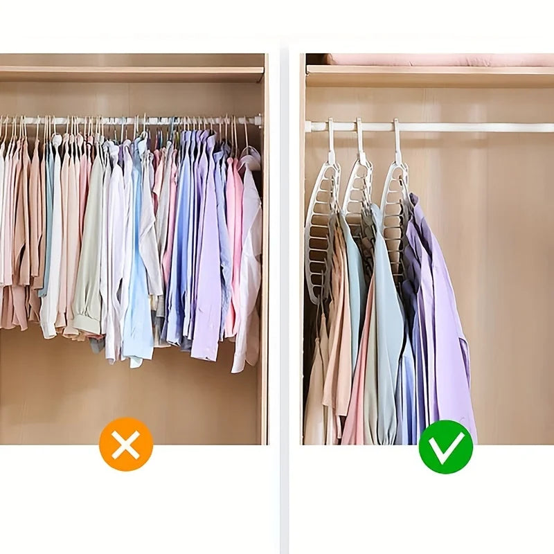 Folding Multi-Hole Clothes Hanger