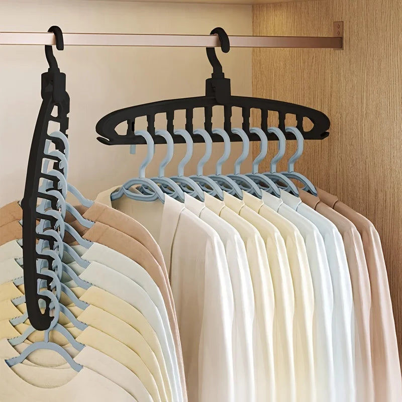 Folding Multi-Hole Clothes Hanger