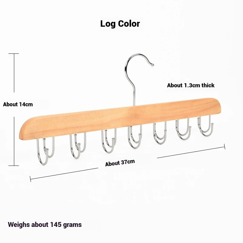 Wooden Belt Rack Storage Hangers