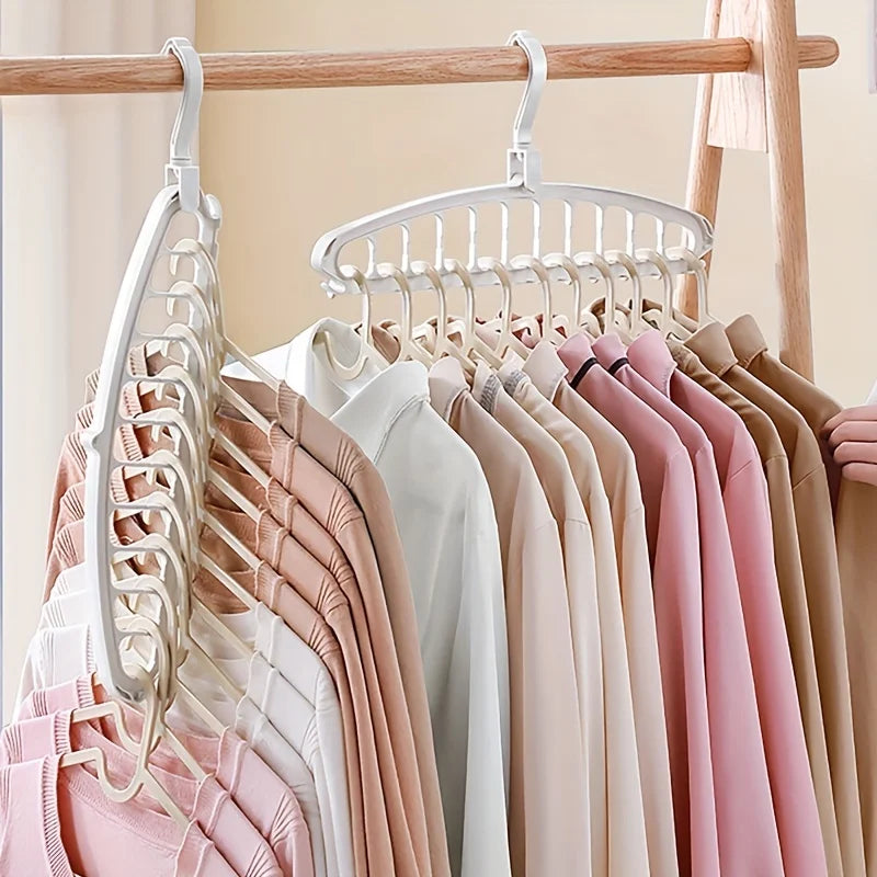 Folding Multi-Hole Clothes Hanger