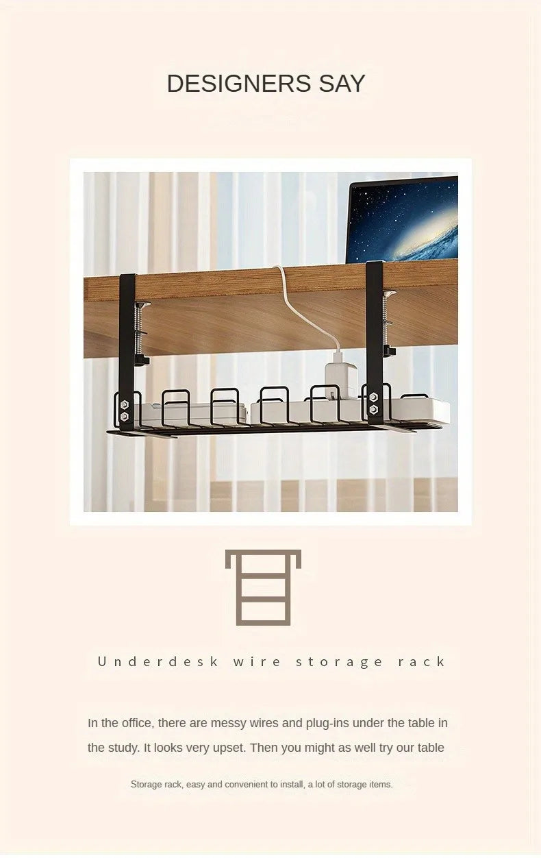 Under Table Storage Rack