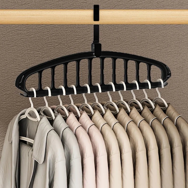 Folding Multi-Hole Clothes Hanger